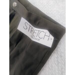 Vintage 80s 90s Casual Corner Olive Green Trousers Pants Women Size 6 High Rise